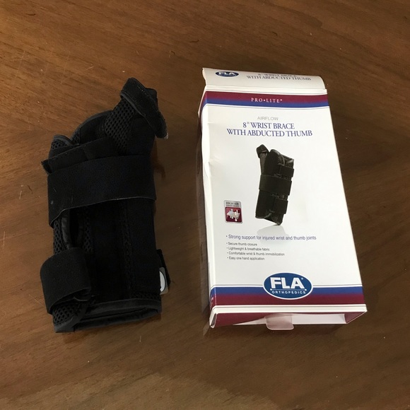 Florida Orthopedics Prolite 8" Wrist Brace with Abducted Thumb: L/XL Left - Picture 3 of 5